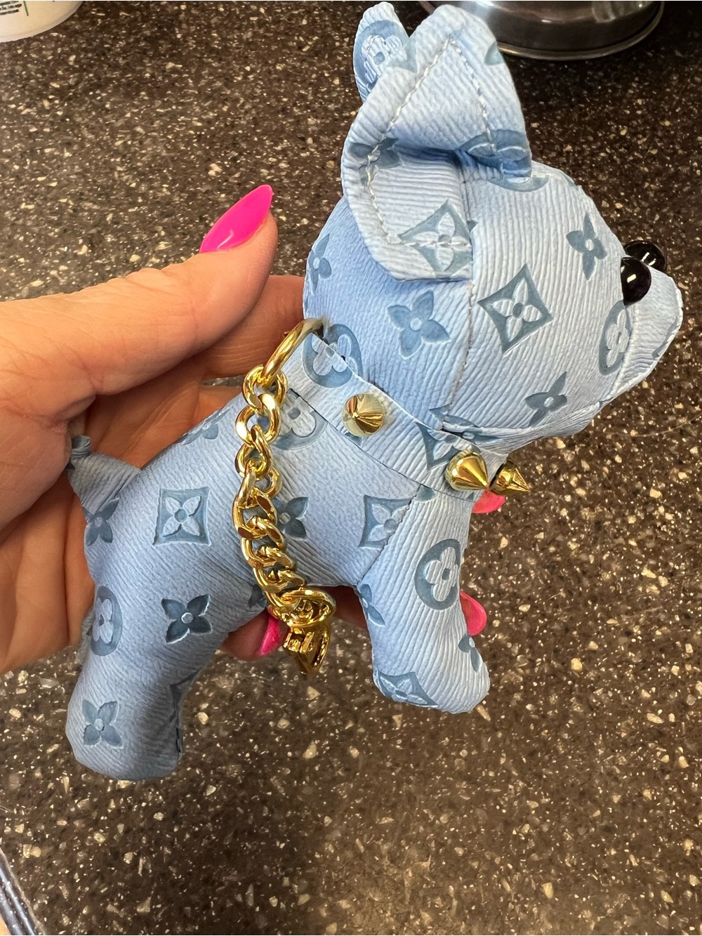 Designer-Style Frenchie Dog Bag Charm Keychain 🐶 - Picture 15 of 17